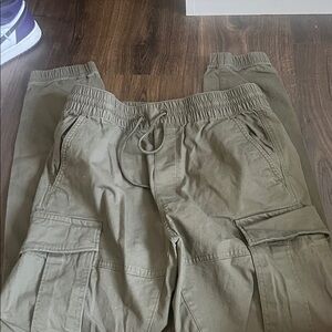 H&M Olive Cargo Joggers small